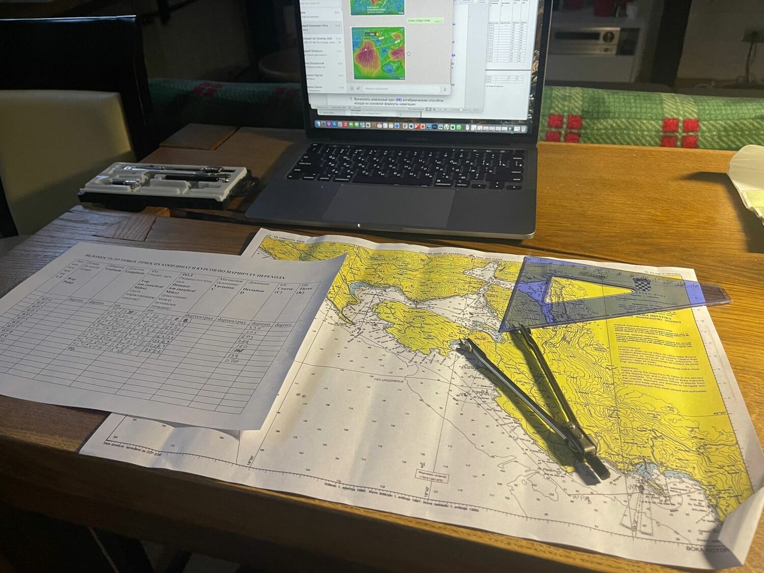  Курс теории. Перечень морских дисциплин 